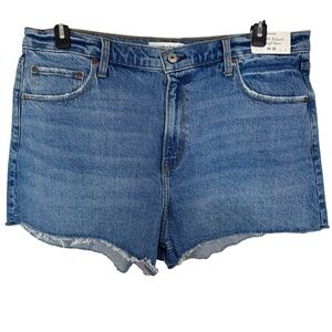 Abercrombie & Fitch The 90s Relaxed Cutoff Short High Rise Sz 34/18